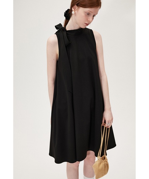 fano studios ワンピース　ブラック Fano Studios」 ノースリーブワンピース L ブラック レディース