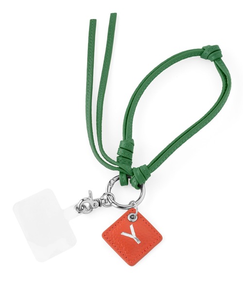 sonamorin　ローマ字ストラップ ANEMONE（アネモネ） カラーレザーイニシャルストラップ : ZOZOTOWN