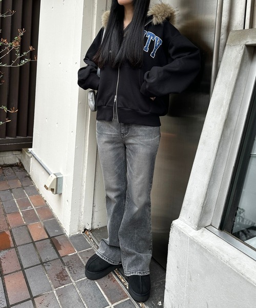 repipi armario（レピピアルマリオ） パーカー 「裏起毛」WZIPファー