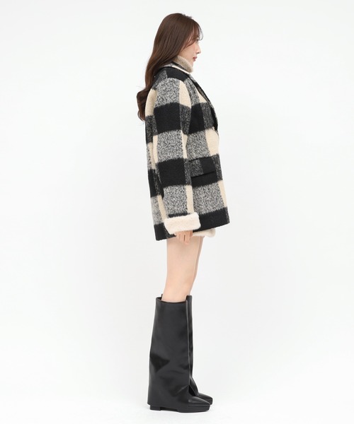 新品タグ付き ロイヤルパーティー ファー付テーラージャケットコート　スカート ファー付テーラージャケットコート｜ROYAL PARTY ロイヤルパーティー