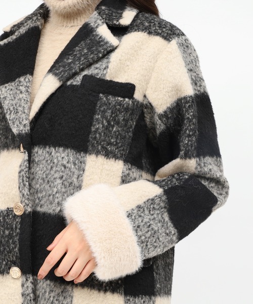 ROYAL PARTY（ロイヤルパーティー） コート アウター ファー付テーラー