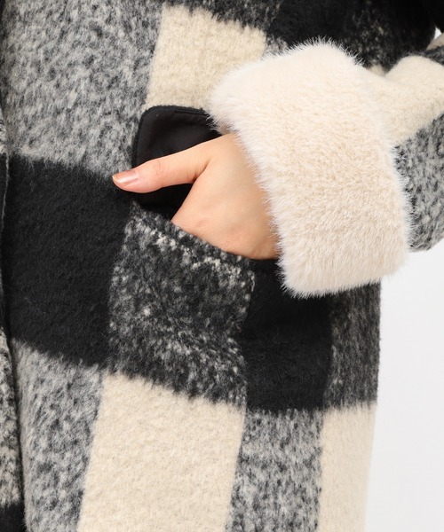 ROYAL PARTY（ロイヤルパーティー） コート アウター ファー付テーラー