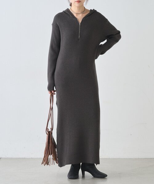 SHENERY（シーナリー） ワンピース フーデットジップワンピース