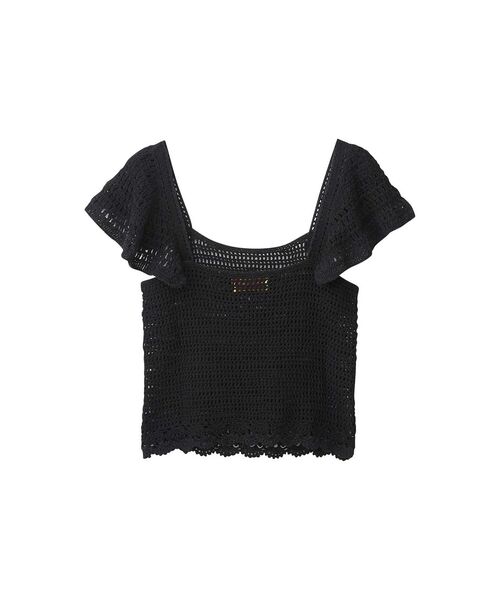 HYSTERIC GLAMOUR（ヒステリックグラマー） 半袖ニット FREE ブラック