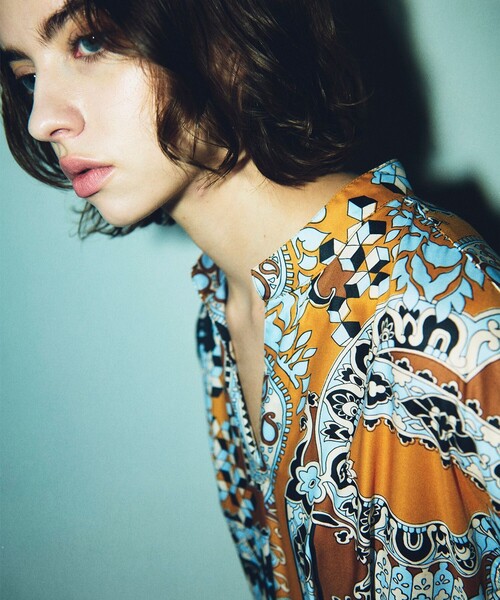 「GRACE CONTINENTAL」 長袖ワンピース 36 イエロー レディース_画像7