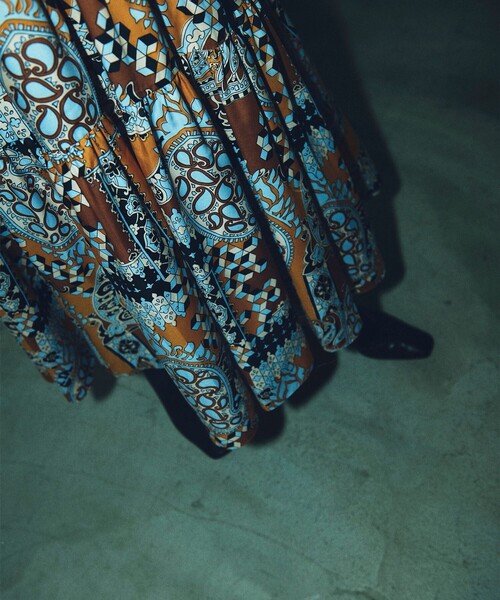 「GRACE CONTINENTAL」 長袖ワンピース 36 イエロー レディース_画像9