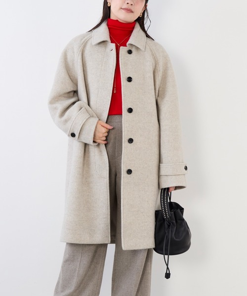 タグ付き未使用＊MICA&DEAL＊スタンドカラーコート＊定価31,900円 MICA&DEAL（マイカアンドディール） ステンカラーコート コート ステン