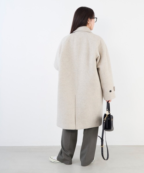 タグ付き未使用＊MICA&DEAL＊スタンドカラーコート＊定価31,900円 MICA&DEAL（マイカアンドディール） ステンカラーコート コート ステン
