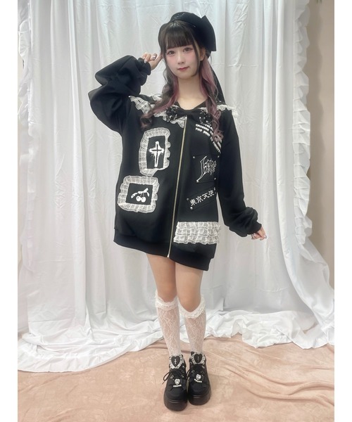 Jamie エーエヌケー パーカー ゴシックリメイクJK制服ジャージ
