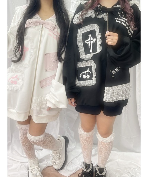 Jamie エーエヌケー パーカー ゴシックリメイクJK制服ジャージ