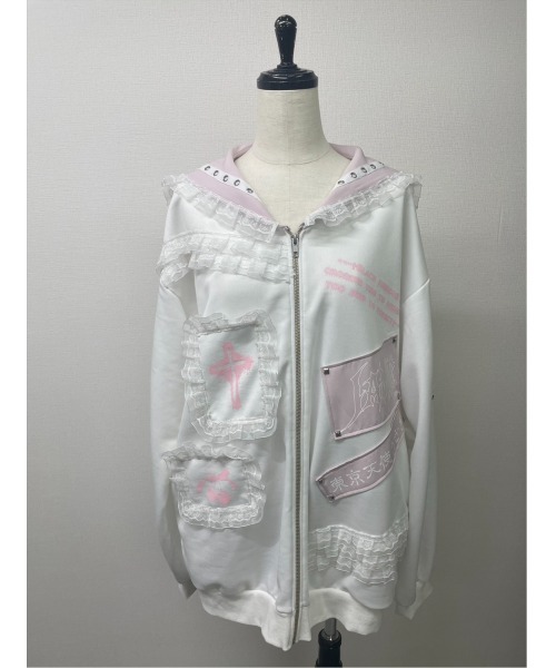 Jamie エーエヌケー パーカー ゴシックリメイクJK制服ジャージ
