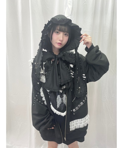 Jamie エーエヌケー パーカー ゴシックリメイクJK制服ジャージ