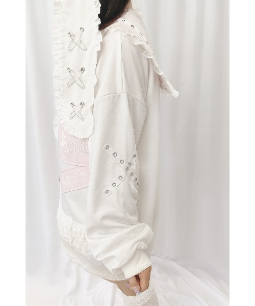 Jamie エーエヌケー パーカー ゴシックリメイクJK制服ジャージ