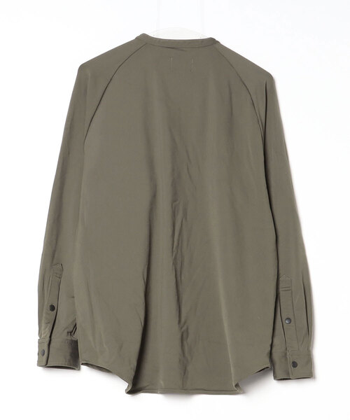 「melple」 長袖Tシャツ 46 カーキ メンズ_画像2