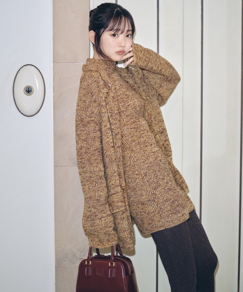 SNIDEL（スナイデル） ニットワンピース ONE SIZE ピンク レディース