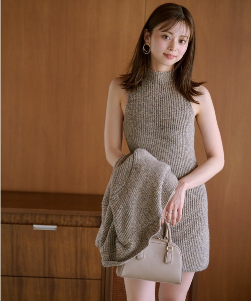 SNIDEL（スナイデル） ニットワンピース ONE SIZE ピンク レディース