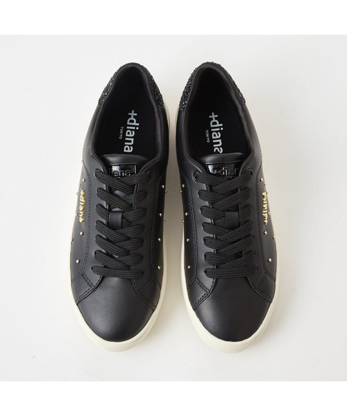 「+diana」 ローカットスニーカー 24.0cm ブラック レディース_画像3
