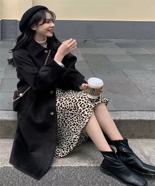 「FREE STYLISTS」 ステンカラーコート M ベージュ レディース_画像8