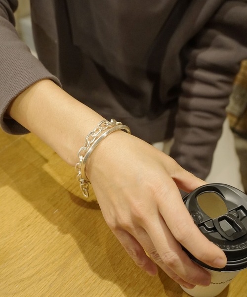 misto accessories ブレスレット Silver chain bracelet シルバー