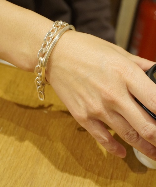 misto accessories ブレスレット Silver chain bracelet シルバー