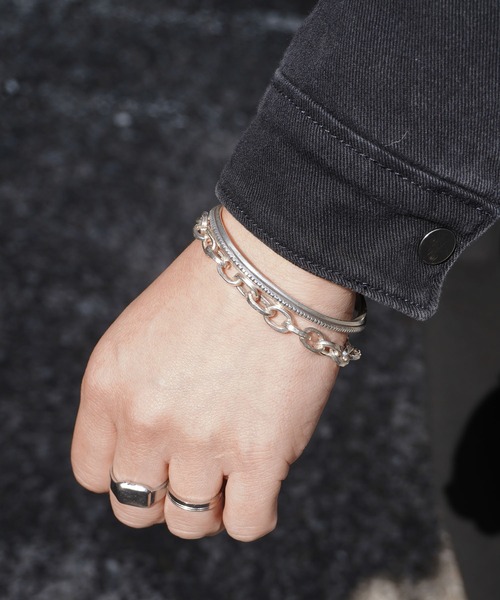 misto accessories ブレスレット Silver chain bracelet シルバー