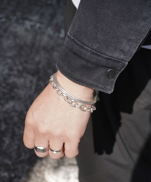 misto accessories ブレスレット Silver chain bracelet シルバー