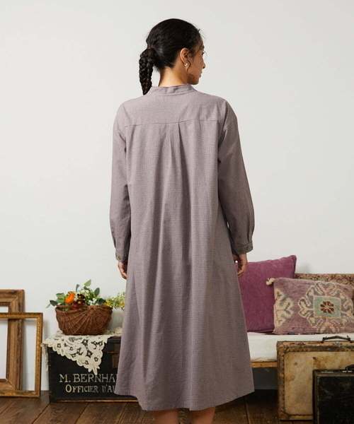 Jocomomola（ホコモモラ） ワンピース Flor pequena チェックフラワー