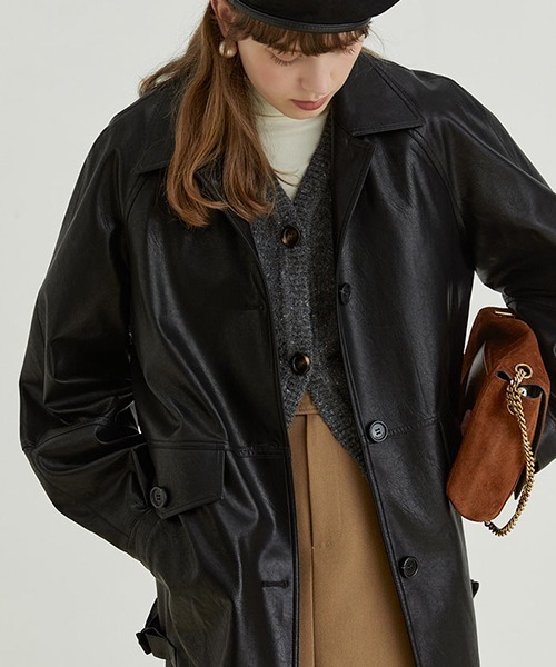 Fano Studios」 ライダースジャケット L ブラック レディース