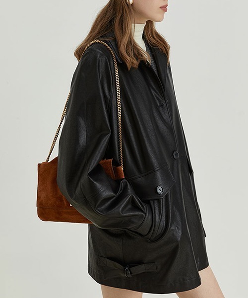 Fano Studios」 ライダースジャケット L ブラック レディース