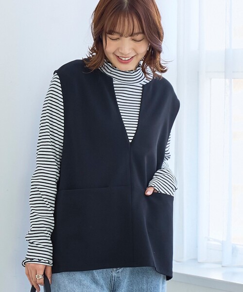 coen（コーエン） uvカット ベスト ジレ カットジョーゼット