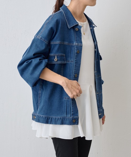 値下げ！BEARDSLEY インディゴブルー パフGジャン Fサイズ 値下げ