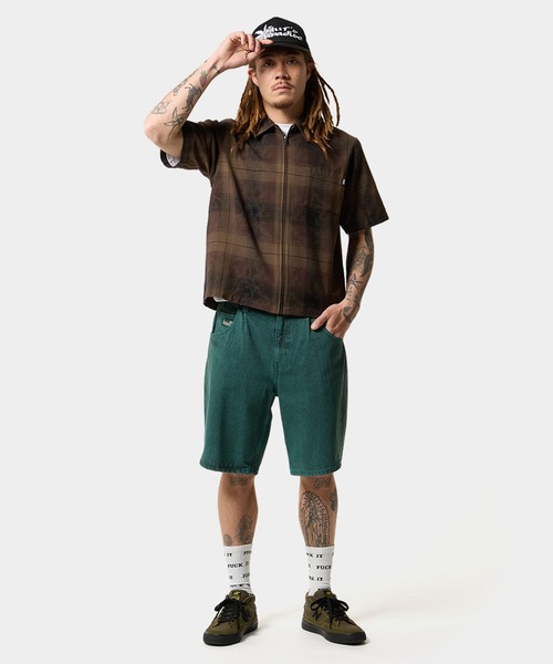 「HUF」 半袖シャツ X-LARGE ブルー系その他 メンズ_画像4