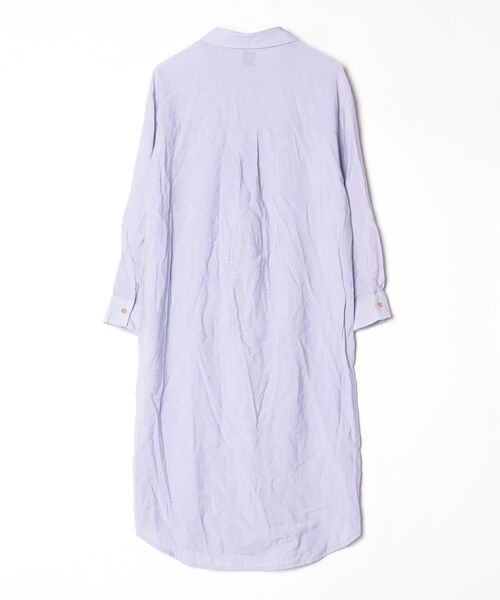 「DRWCYS」 シャツワンピース 1 パープル レディース_画像2