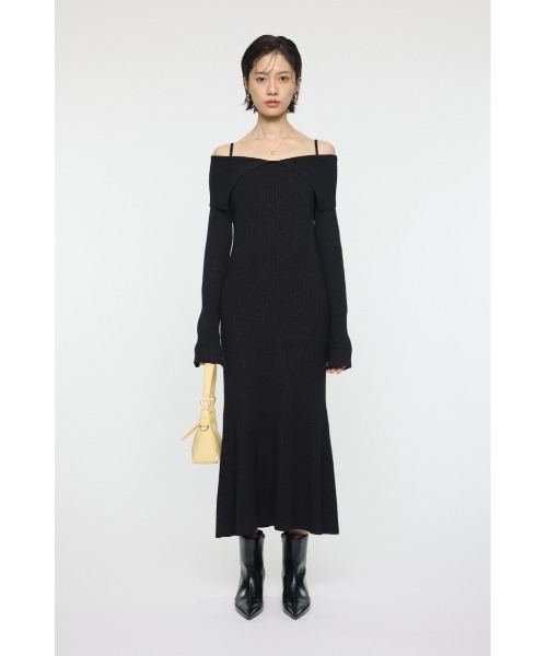 MOUSSY（マウジー） ワンピース BIG COLLAR ニットドレス : ZOZOTOWN