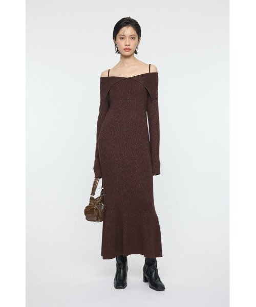 MOUSSY（マウジー） ワンピース BIG COLLAR ニットドレス : ZOZOTOWN