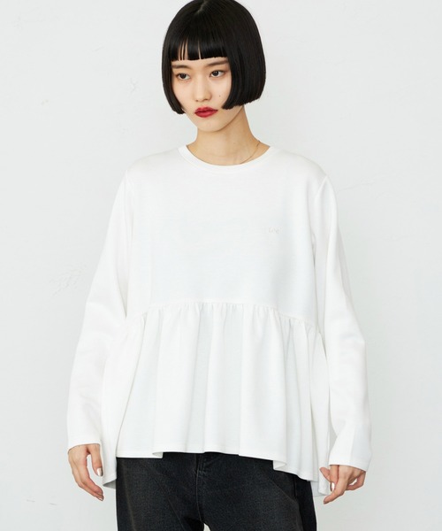 Lee（リー） ニット セーター ペプラムプルオーバー ダンボールニット