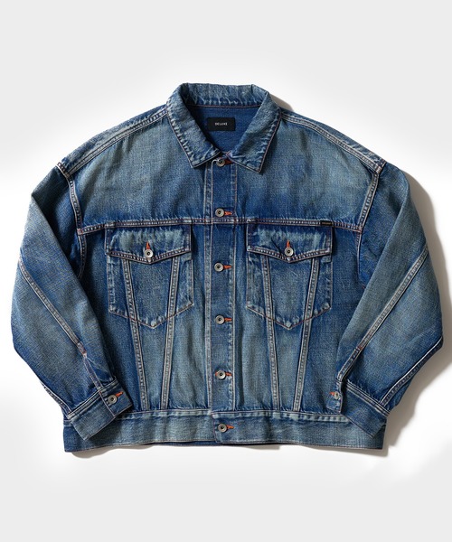 「DELUXE」 デニムジャケット MEDIUM ブルー メンズ_画像2