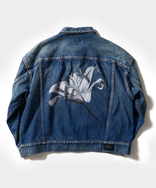 「DELUXE」 デニムジャケット MEDIUM ブルー メンズ_画像3
