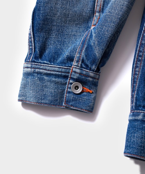 「DELUXE」 デニムジャケット MEDIUM ブルー メンズ_画像7