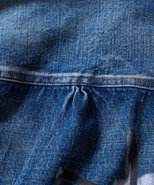 「DELUXE」 デニムジャケット MEDIUM ブルー メンズ_画像8