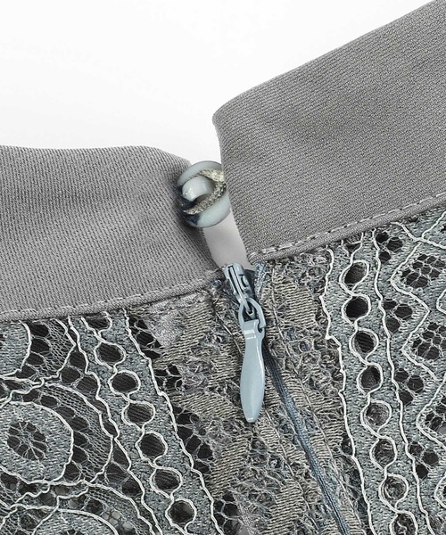 「DRESS STAR」 7分袖ワンピース X-LARGE ネイビー レディース_画像2