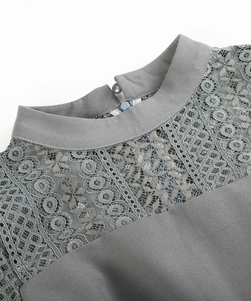 「DRESS STAR」 7分袖ワンピース X-LARGE ネイビー レディース_画像5