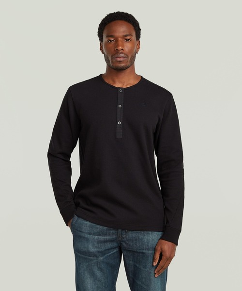 G-STAR RAW tシャツ Structured Tweeter Grandad T-Shirt/ヘンリー
