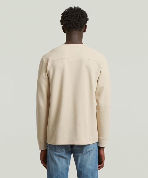 G-STAR RAW ヘンリーネック tシャツ Structured Tweeter Grandad T