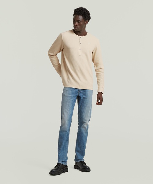G-STAR RAW ヘンリーネック tシャツ Structured Tweeter Grandad T