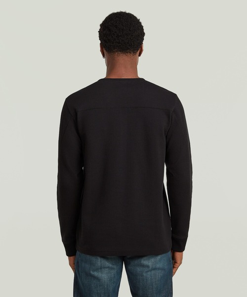 G-STAR RAW ヘンリーネック tシャツ Structured Tweeter Grandad T