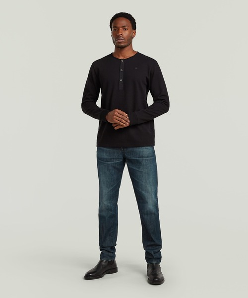G-STAR RAW ヘンリーネック tシャツ Structured Tweeter Grandad T
