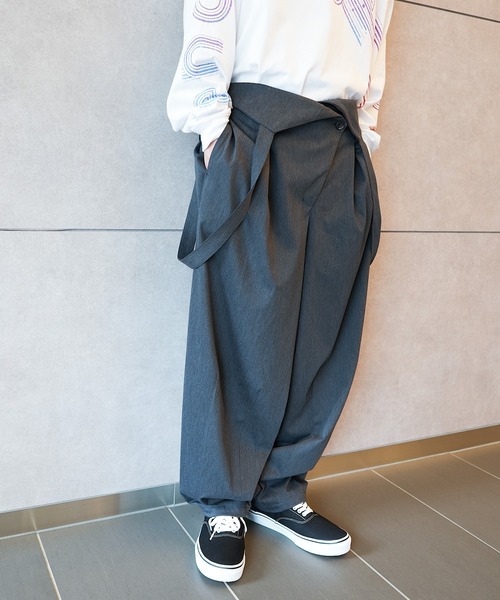 ENDRECHERI. パンツ FREE チャコールグレー メンズ : ZOZOTOWN Yahoo