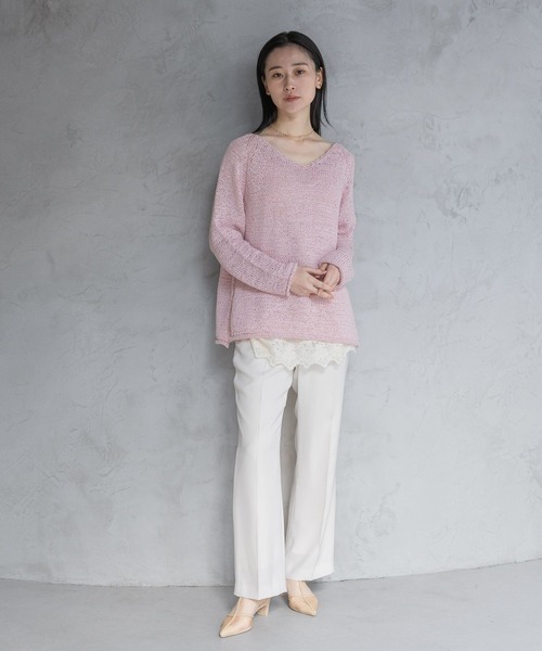 Apart by ニット A part by（アパートバイ） ニット セーター テープヤーンニットプル