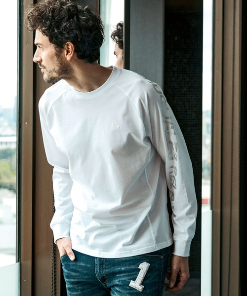 「1PIU1UGUALE3 RELAX 」 長袖Tシャツ L ホワイト メンズ_画像7